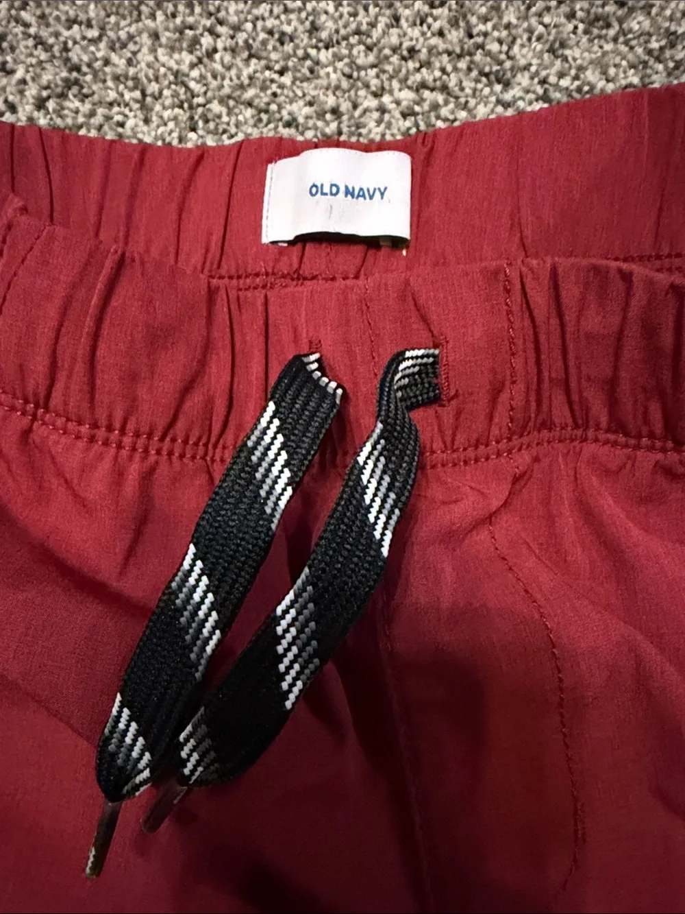 Boys Old Navy Orange Ombre Tank Top with Red Trim and Red Shorts Size 8